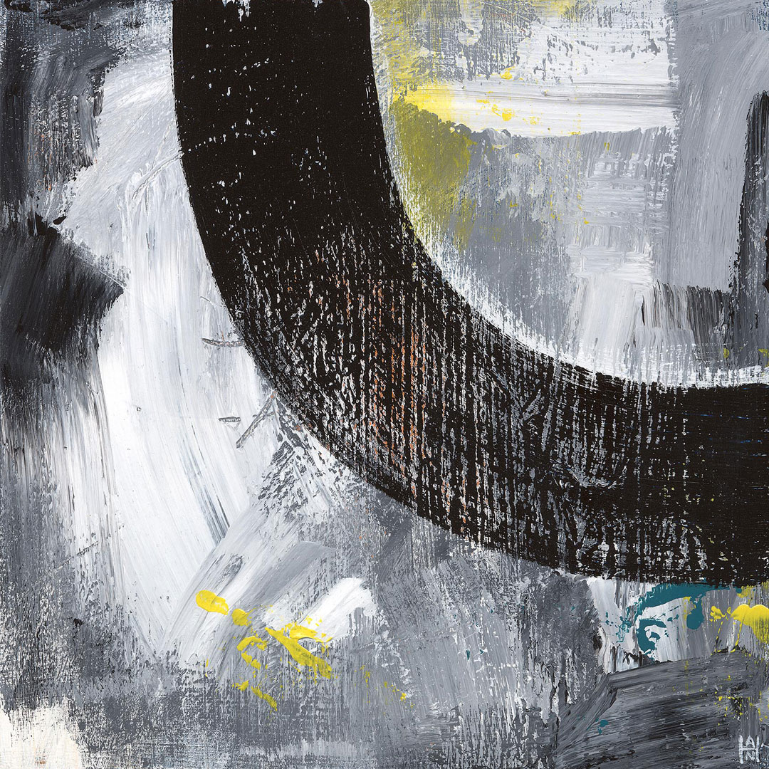 "Locus 1", acrylic on wood panel, 12" x 12", $300