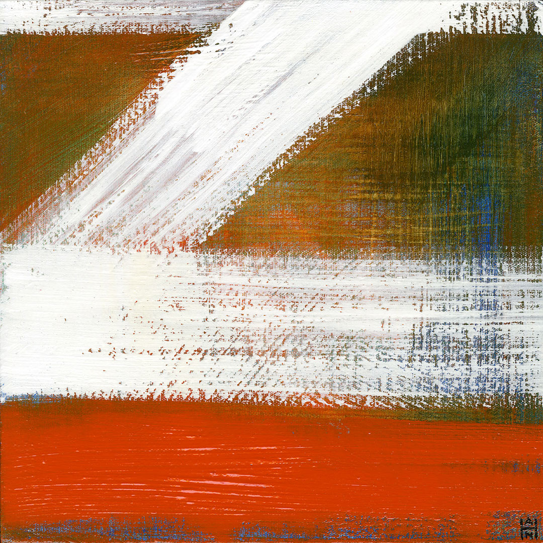 "Centrifugal 1", acrylic on canvas, 12" x 12", $300