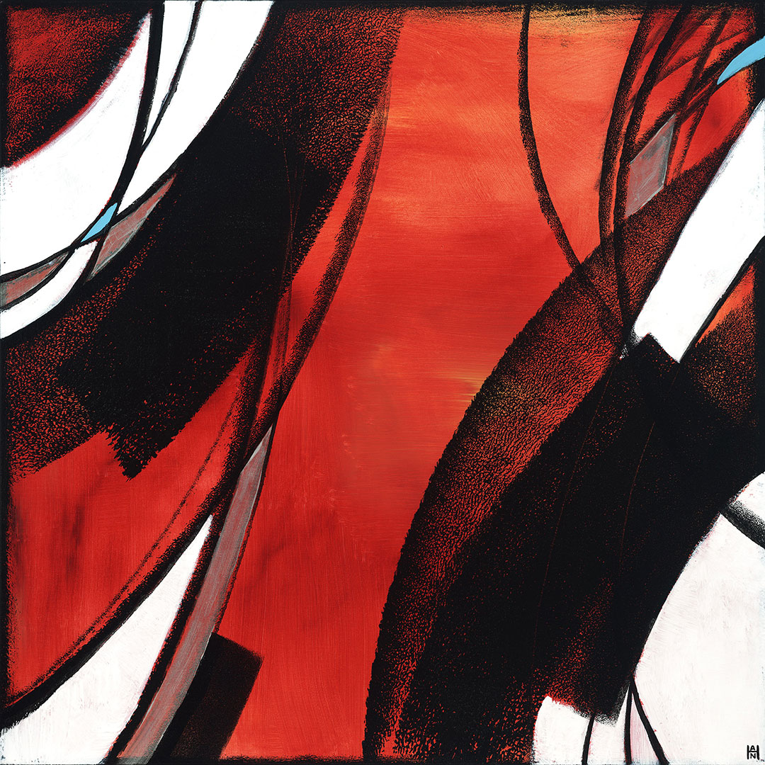 "Orbital", acrylic on canvas, 36" x 36"