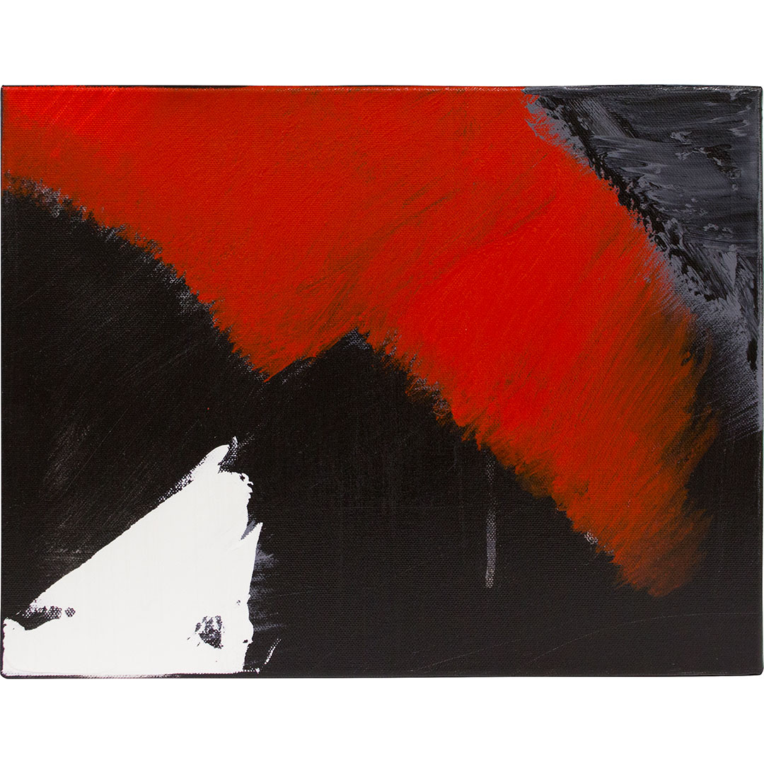 "Ferrous 1", acrylic on canvas, 11" x 14", $300