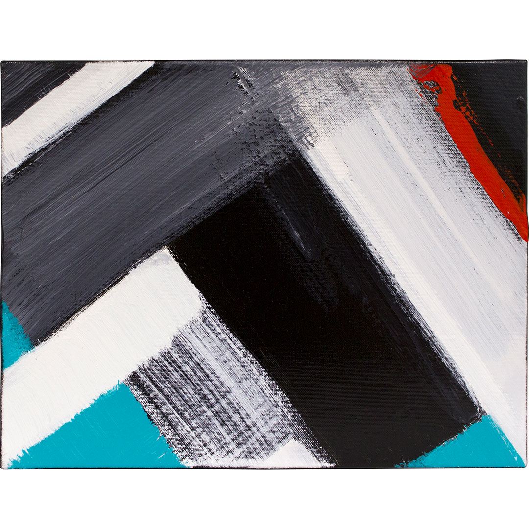 "Metro 1", acrylic on canvas, 11" x 14", $300