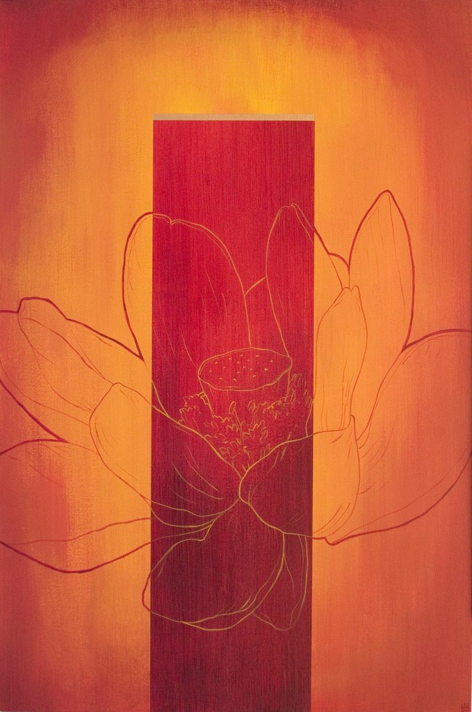 Koan 1, acrylic on canvas, 24" x 36", $800