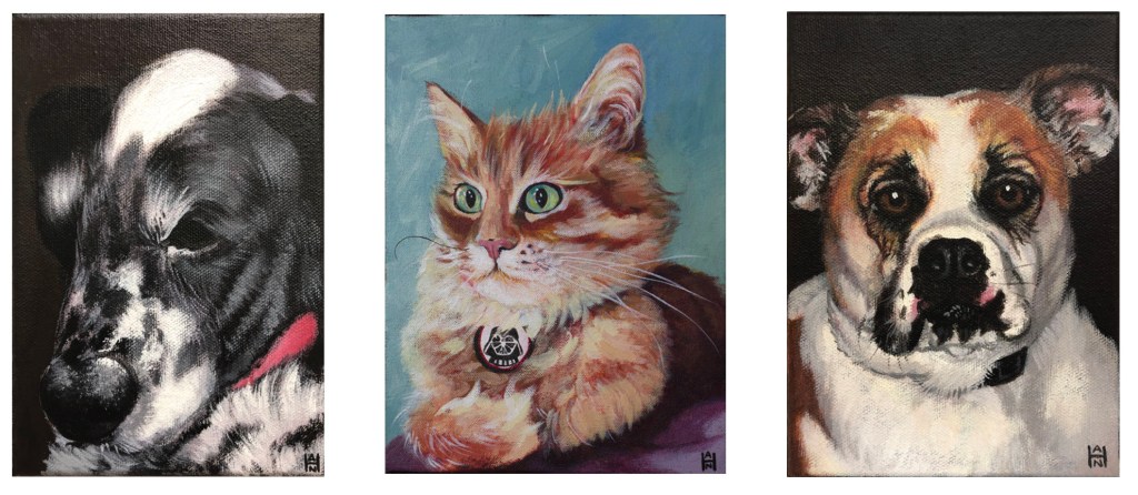 5x7 acrylic on canvas - $250